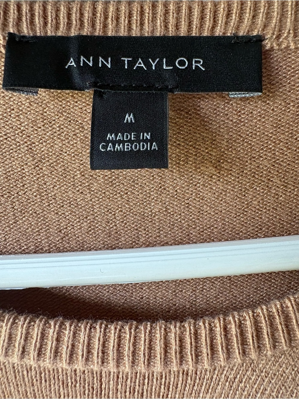 Ann Taylor Women's Camel Colored Crewneck Sweater - Picture 4 of 4